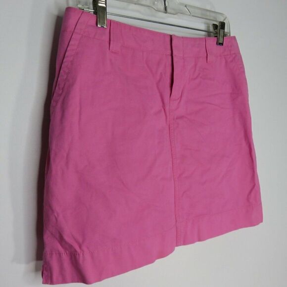 Lilly Pulitzer Size 6 Basic Pink Cotton Twill Skirt - Picture 2 of 6